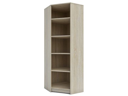 Rohový kancelársky regál MADAL 3, dub sonoma