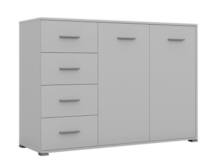 Komoda 2D4S KAMONE, farba biela mat