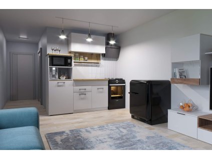 Kuchynská linka 160 FEEL, Chinchila grey / Artisan