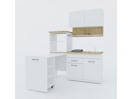 Rozkladacia kuchynská linka s drezom 160 FEEL, Nimfea / Artisan