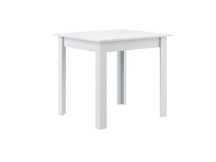 Jedálenský stôl 80x80 VALENT, biele drevo