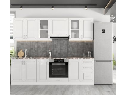 Kuchynská linka z MDF BARDIS 260, biela