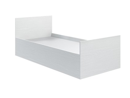 Jednolôžková posteľ 90x200-biele drevo SOULMATE