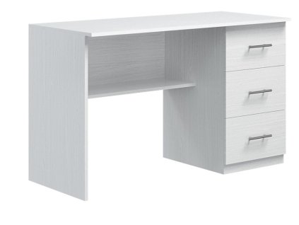 PC stolík E4-biele drevo-pravý JONAS