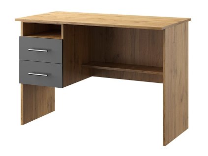 Písací stôl N02 KANTOR KIT, antracit / dub Apalačský, ľavý