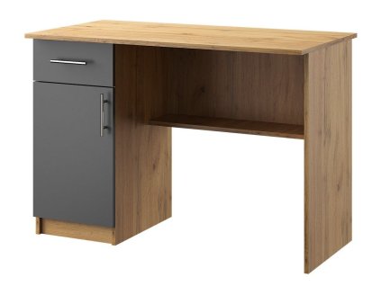 Písací stôl N05 KANTOR KIT, antracit / dub Apalačský, ľavý