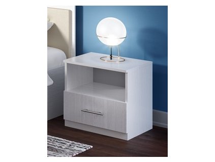 Nočný stolík VENA, biele drevo