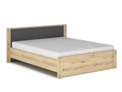 Manželská posteľ 160 DOMICA, artisan/sivá