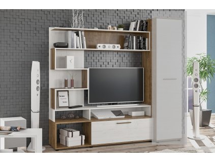 Malá obývacia stena RARA, dub april/borovica anderson