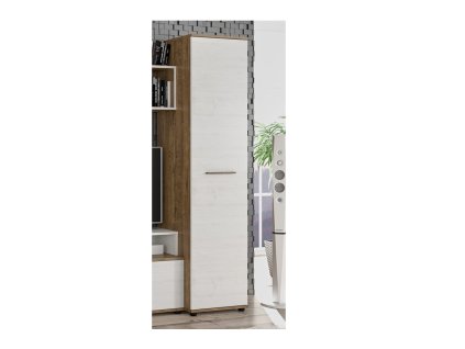 Vysoká skriňa RARA, dub april/borovica andersen