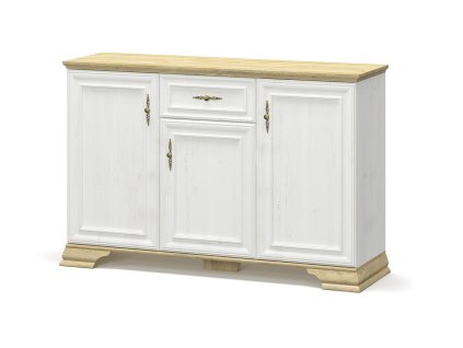 Komoda JARMANKA 3D1DRW, borovica/dub zlatý