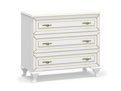 Zásuvková komoda MISTER, biela