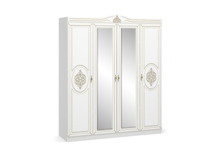 Šatníková skriňa MISTER, biela