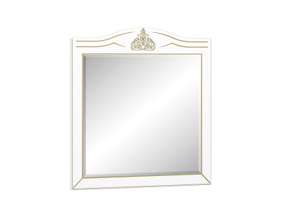 Rustikálne zrkadlo MISTER, biela