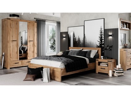 Spálňová zostava MARIETTA, dub Wotan