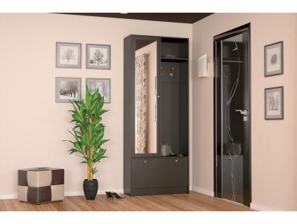 Designová predsieň wenge PRESTO, tmavá
