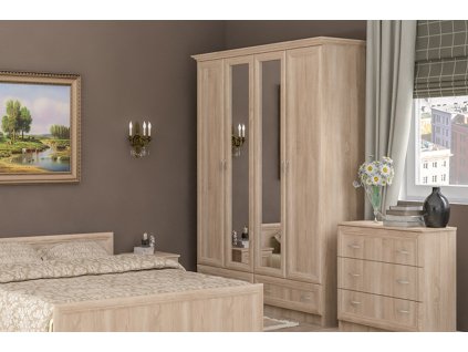 Štvordverová skriňa SERENA