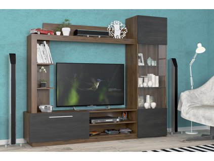 Obývacia stena orech VLASTA, nothern tree tmavá