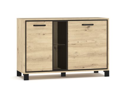 Komoda ZOLNA, dub artisan/wenge