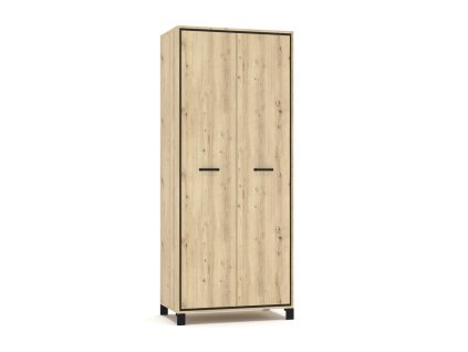 Dvojverová skriňa ZOLNA, dub artisan/wenge
