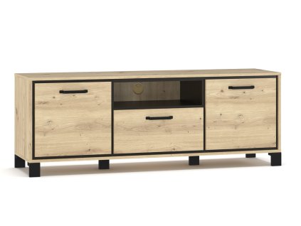 Televízny stolík ZOLNA, dub artisan/wenge