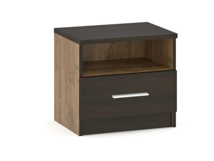 Set 2 nočných stolíkov VALENTÍNA, dub april/wenge