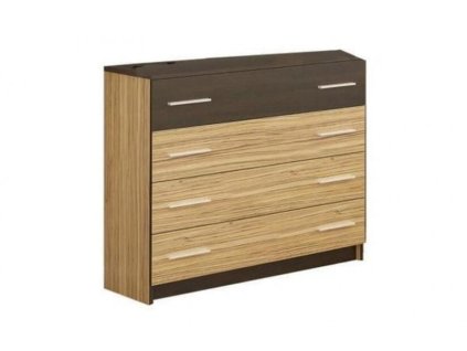Šuplíková komoda VALENTÍNA, sonoma/wenge