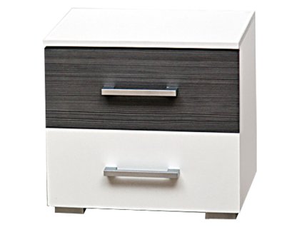 Nočný stolík KRUS, biela/dakar