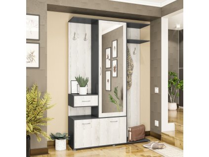 Predsieň MARGARETA, antracit/light artwood