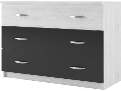 Zásuvková komoda SONATE, antracit/light artwood