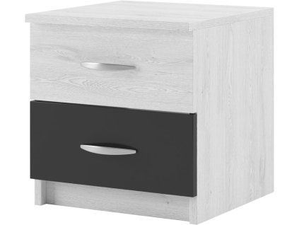 Nočných stolíkov SONATE 2 ks, antracit/light artwood