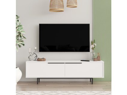 TV stolík na nožičkách LONNY 1, biela