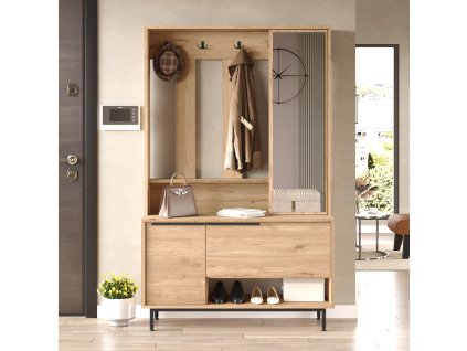 Predsieňová stena so zrkadlom LONNY 11, sepet