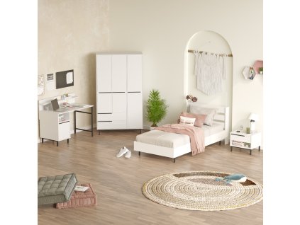 Zostava do detskej izby so skrinkou LONNY 24, biela