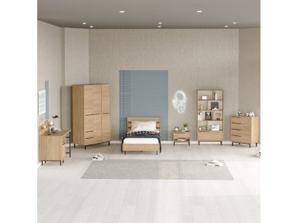 Zostava do detskej izby so skriňou LONNY 26, sepet