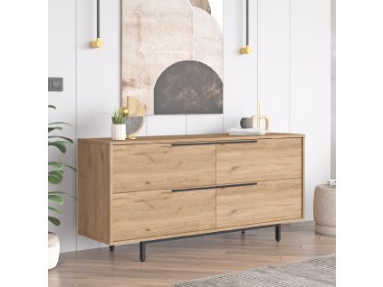 Štvordverová komoda LONNY 3, sepet