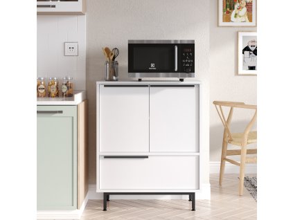 Multifunkčná skrinka LONNY 8, biela