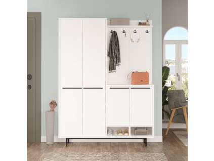 Predsieňová stena so skriňou OSIRIS 1, biela