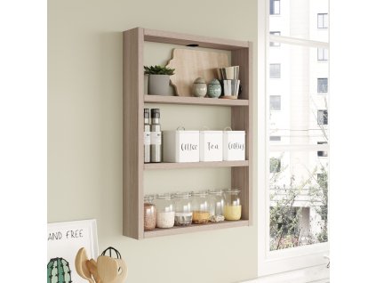 Nástenná polica PERA 1, dub