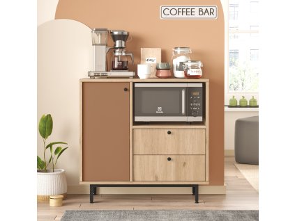 Skrinka na mikrovlnku RENDY 1, sepet/tehlová