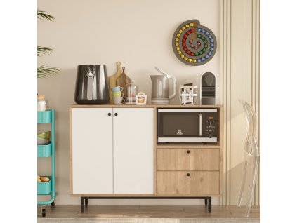 Skrinka na mikrovlnku RENDY 2, sepet/biela