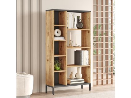 Policový regál RELLY 3, borovica/antracit