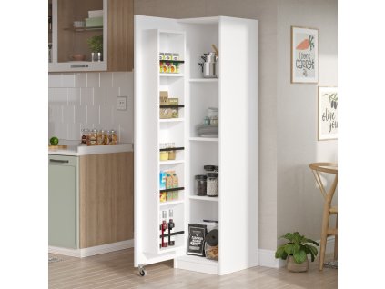 Viacúčelová policová skriňa VALI 1, biela