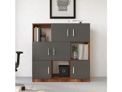 Office skrinka VARIO 7, baroko/antracit