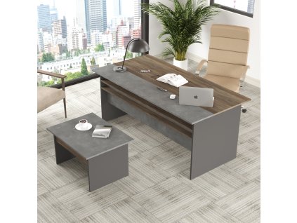 Kancelársky set VISTA 6, bavlna/betón/antracit