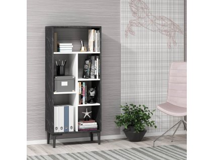 Regál na nožičkách SYMBOL, antracit/biela