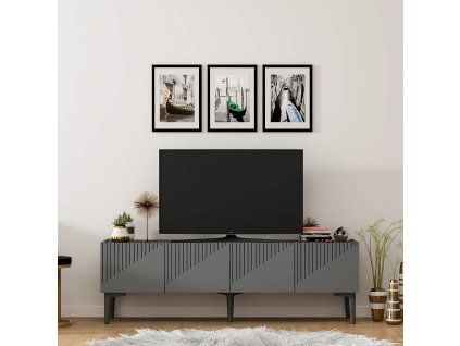 Televízny stolík na nožičkách USER, antracit