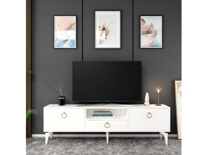 TV stolík na nožičkách DOTA, biela