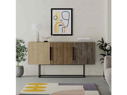 10604 konzolovy stolik dub orech hit tmava kava brajen l2nftpgbyflqocwv