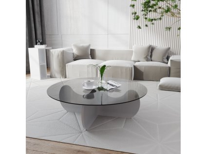 Konferenčný stolík FROSTY, biela